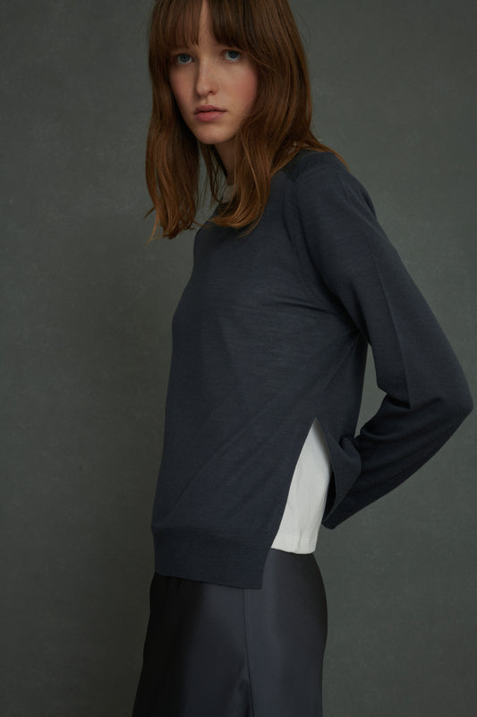 Pull Australie - Gris - Laine - Femme
