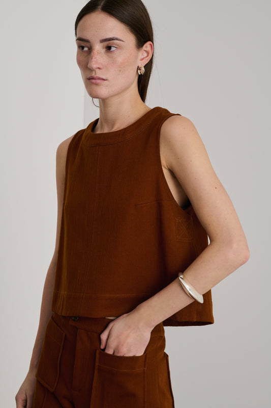 Top Pampa - Terre Battue - Coton - Femme