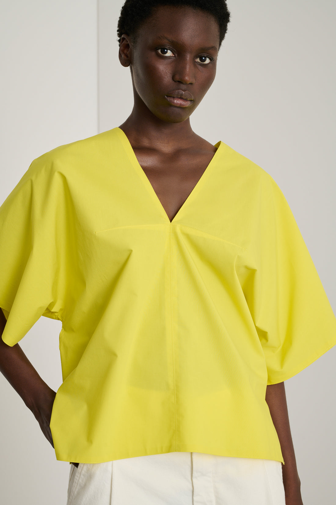 Blouse Denise - Jaune Citron - Coton - Femme