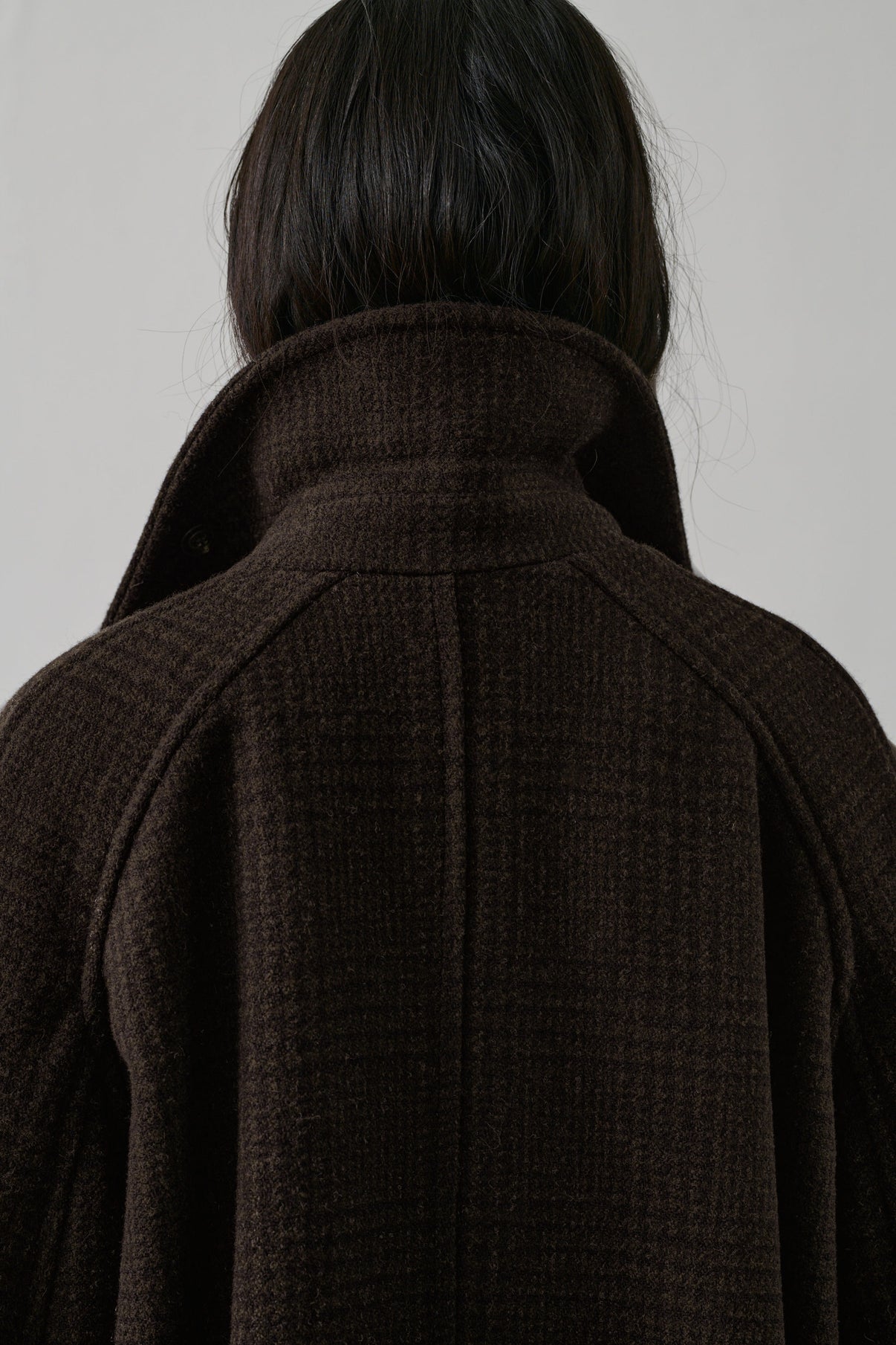 Manteau Berlin - Marron/Noir - Laine - Femme vue 4