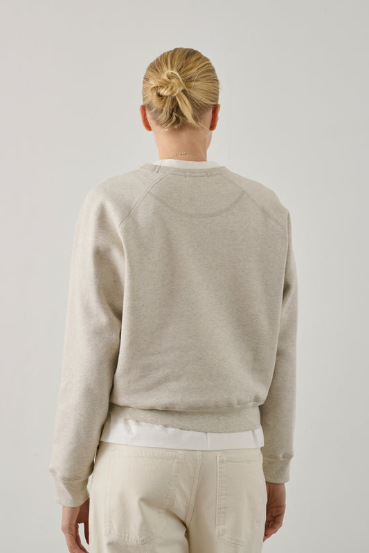 Sweatshirt Artemis - Gris Clair Chiné - Coton - Femme