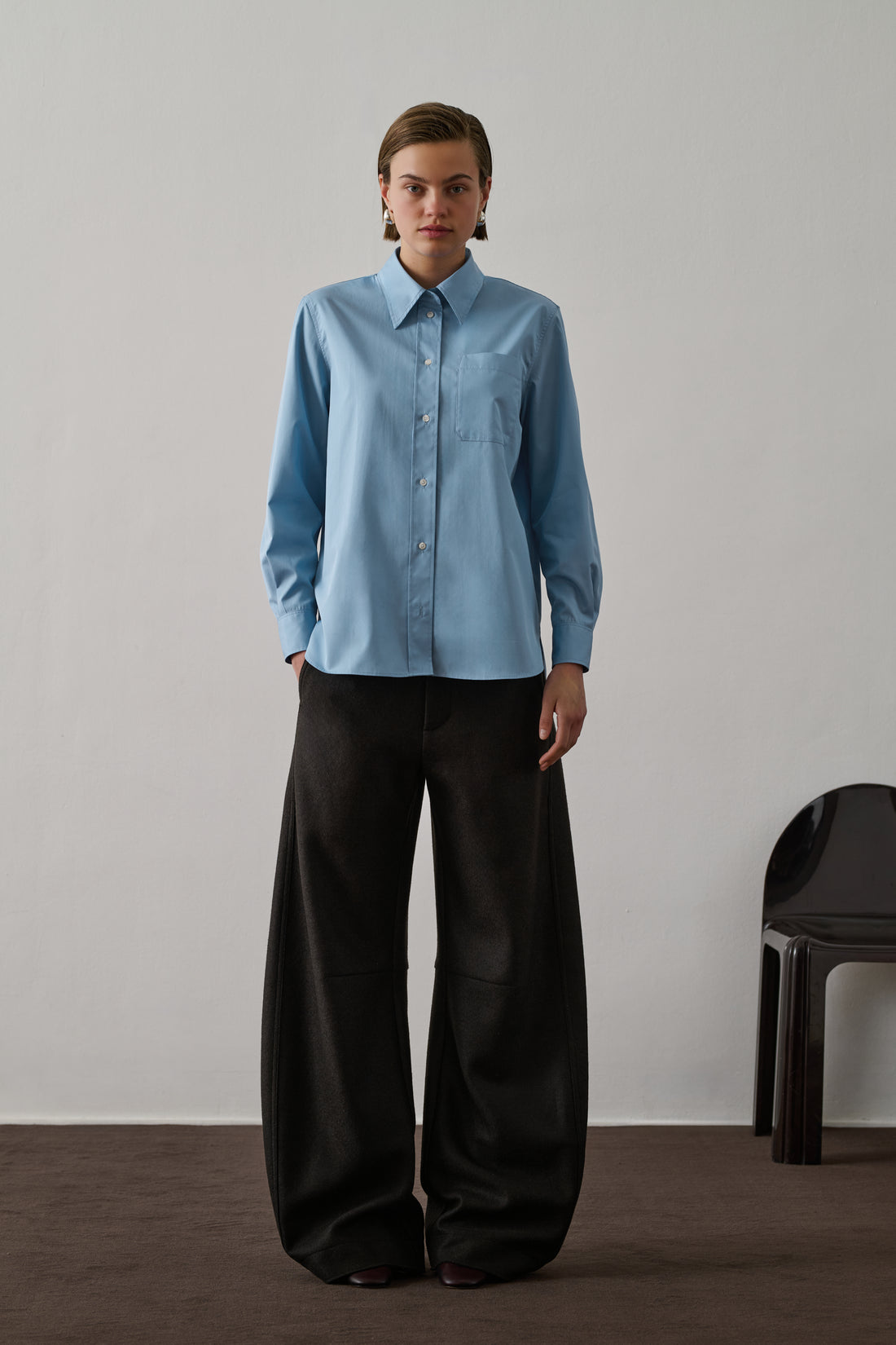 Chemise Saphir - Bleu Ciel - Coton - Femme