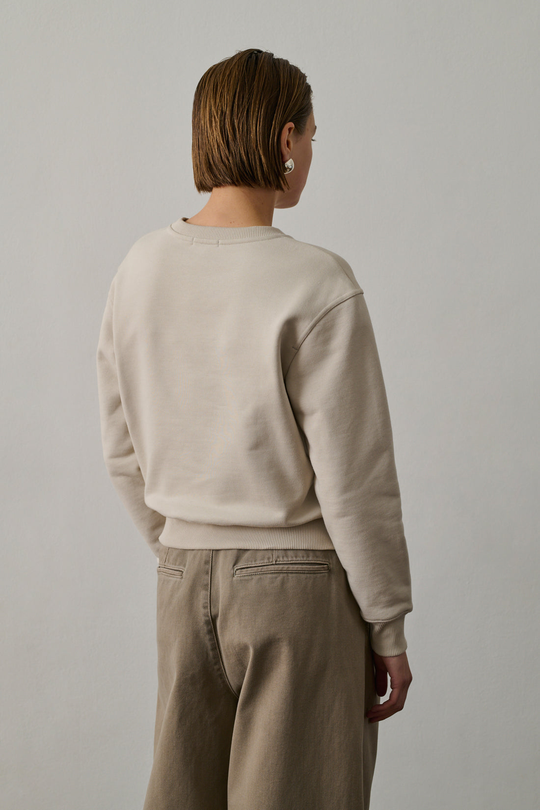 Sweatshirt Donatien - Craie - Coton - Femme