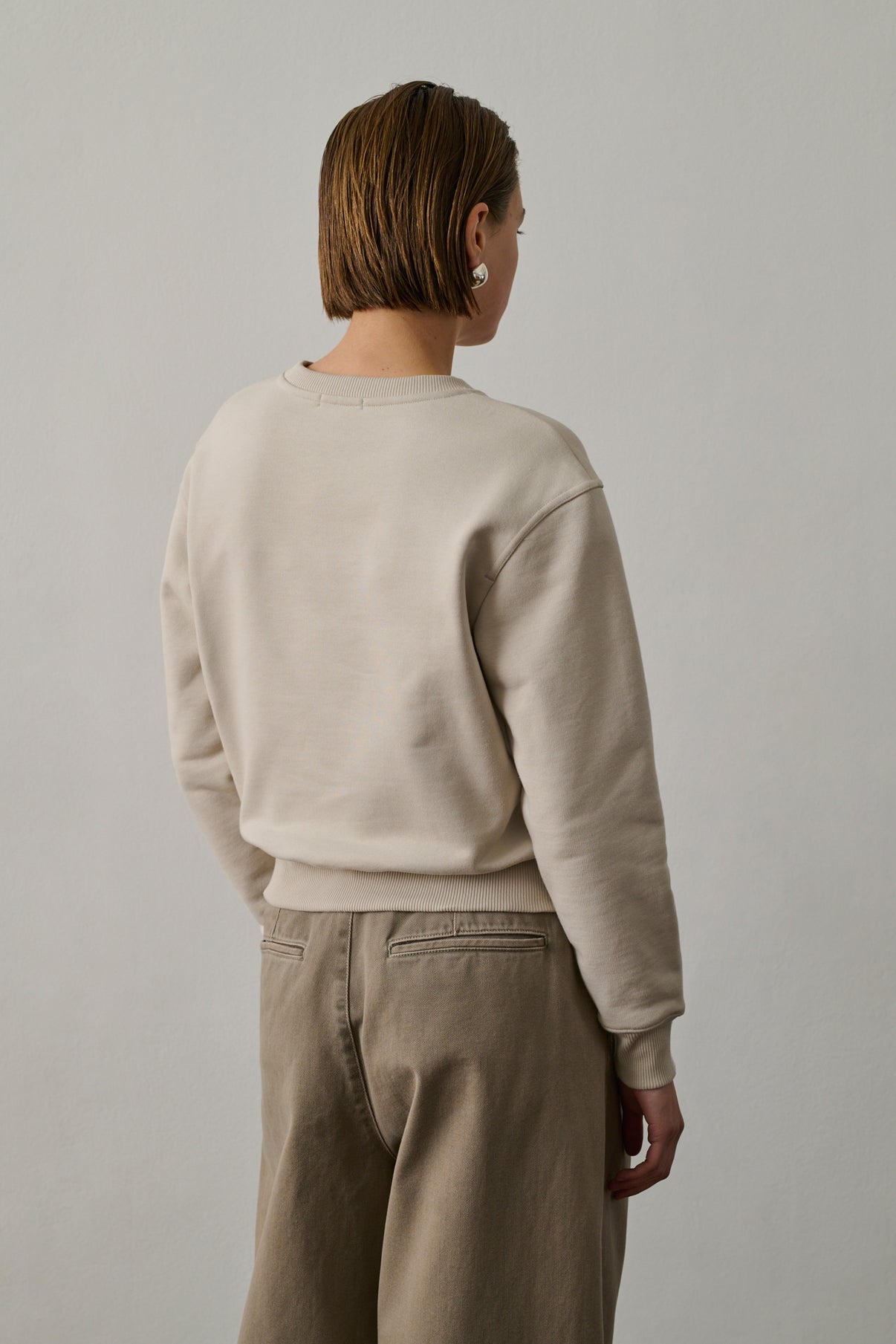 Sweatshirt Donatien - Craie - Coton - Femme vue 2