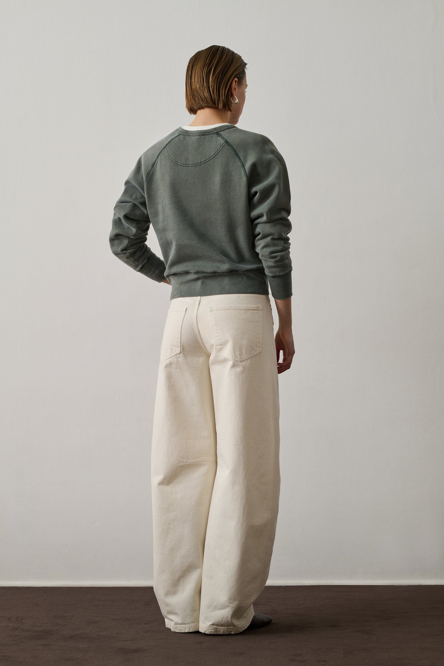 Sweatshirt Apollo - Gris Vert - Coton - Femme