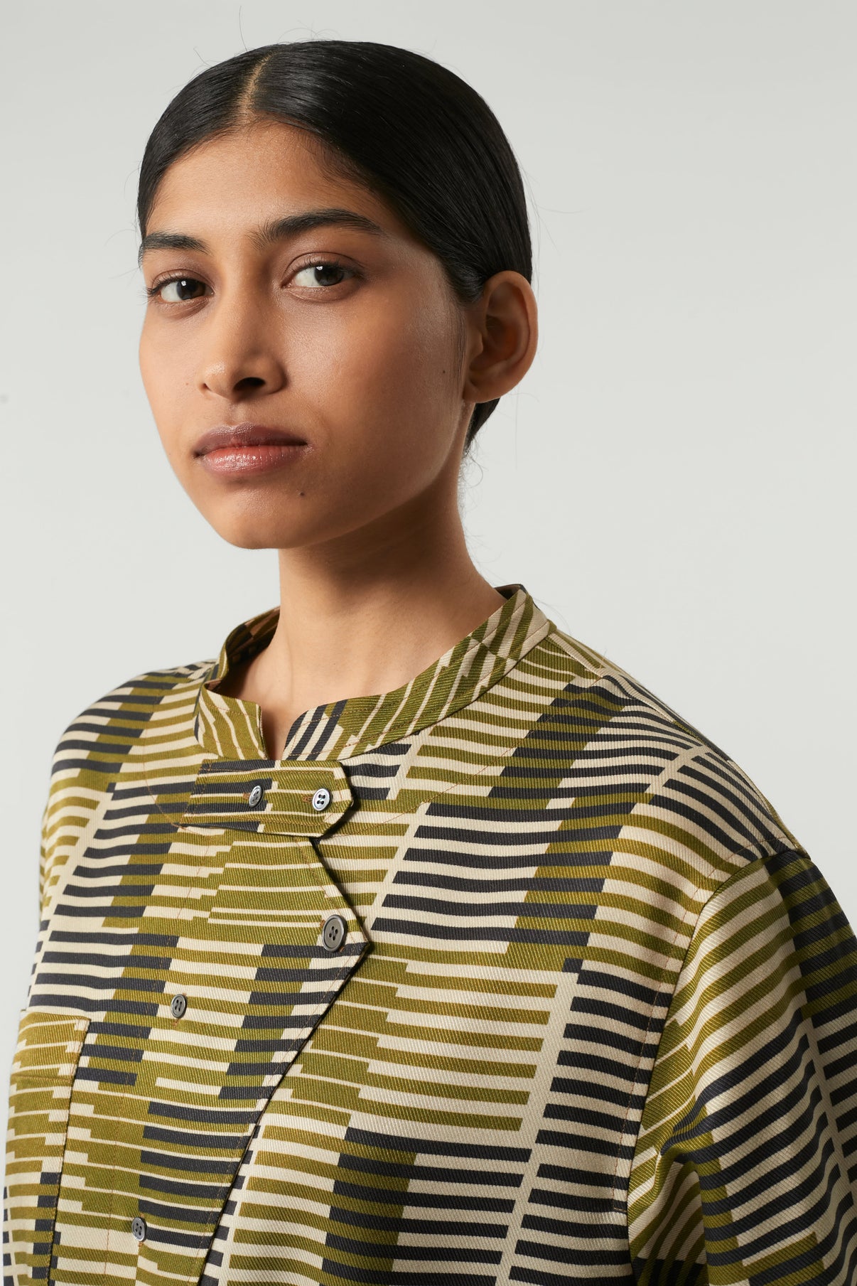 KHAKI PHILOMENE Dress vue 5